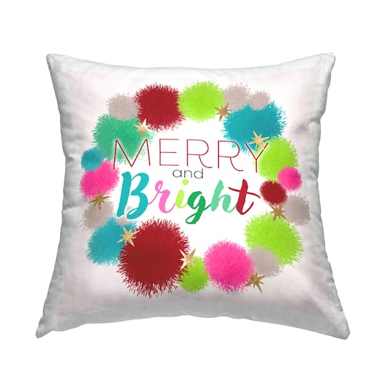 Stupell Industries Merry Bright Holiday Throw Pillow Michaels